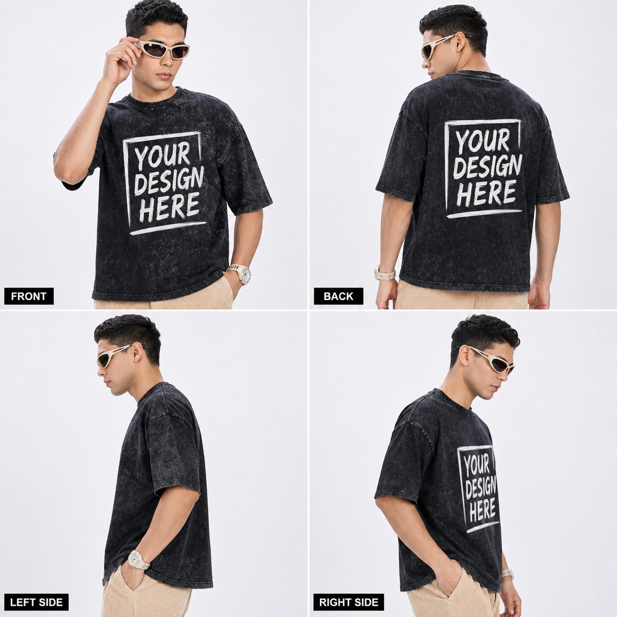 Customize Acid wash T-shirt
