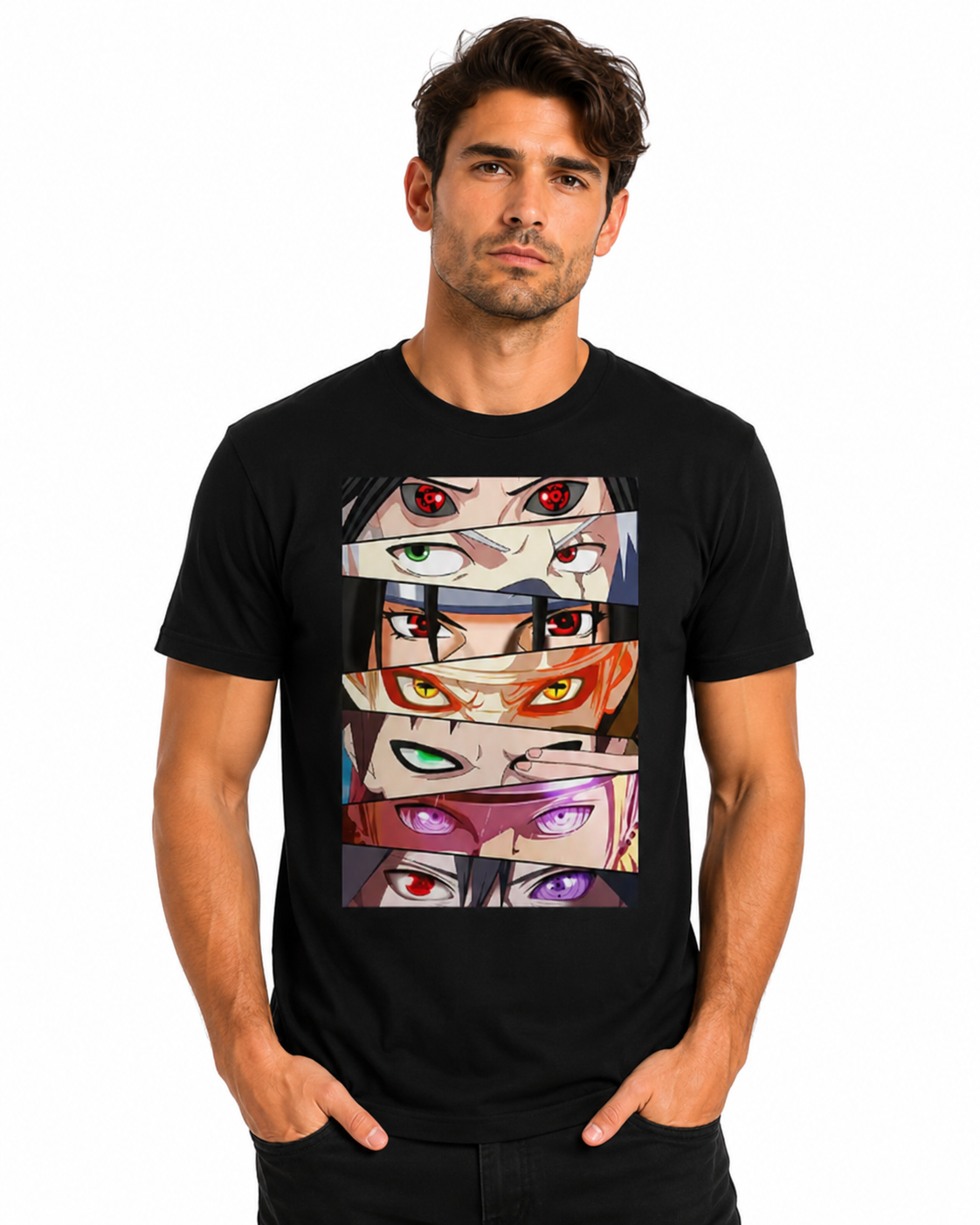 T-Shirt – Anime Panels Black Tee