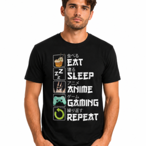 Anime lover t-shirt men streetwear casual top