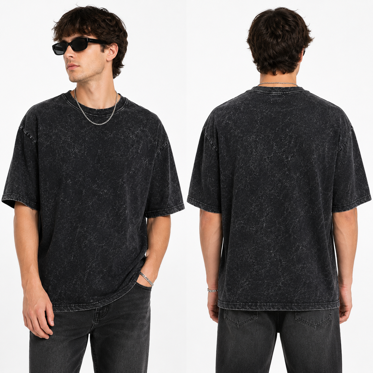 Plain Acid Wash T-Shirt