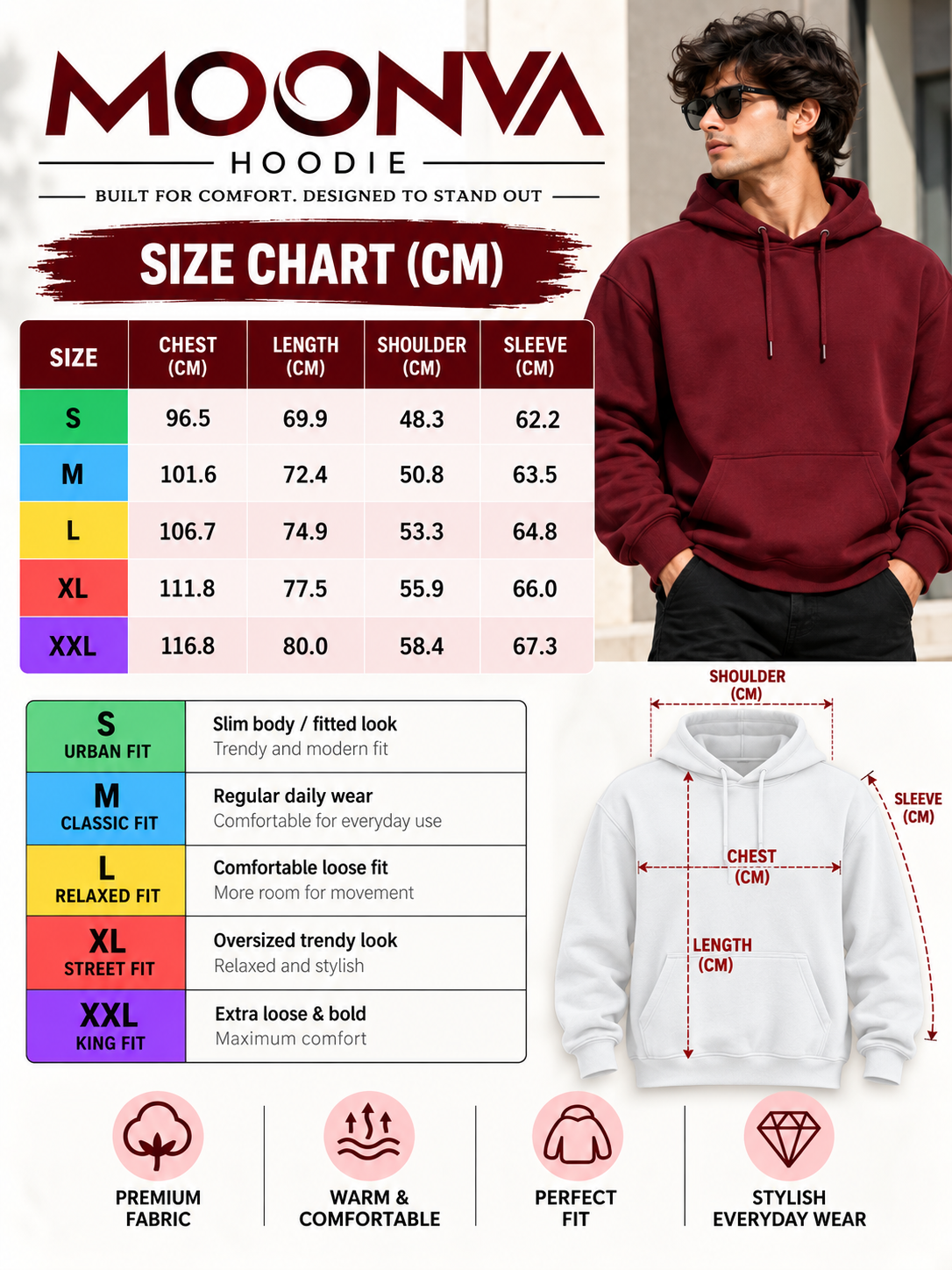 hoodie size