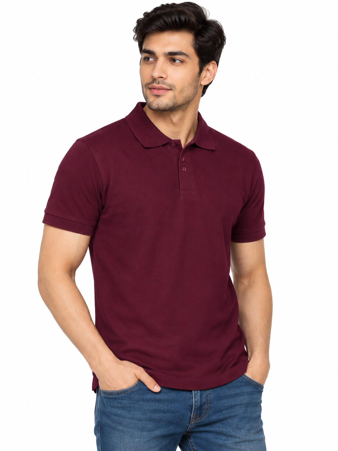 polo shirt - maroon