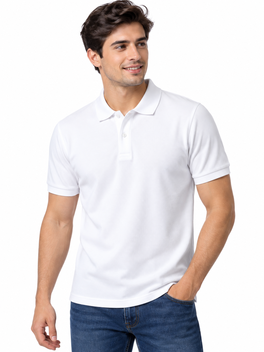 polo shirt - white