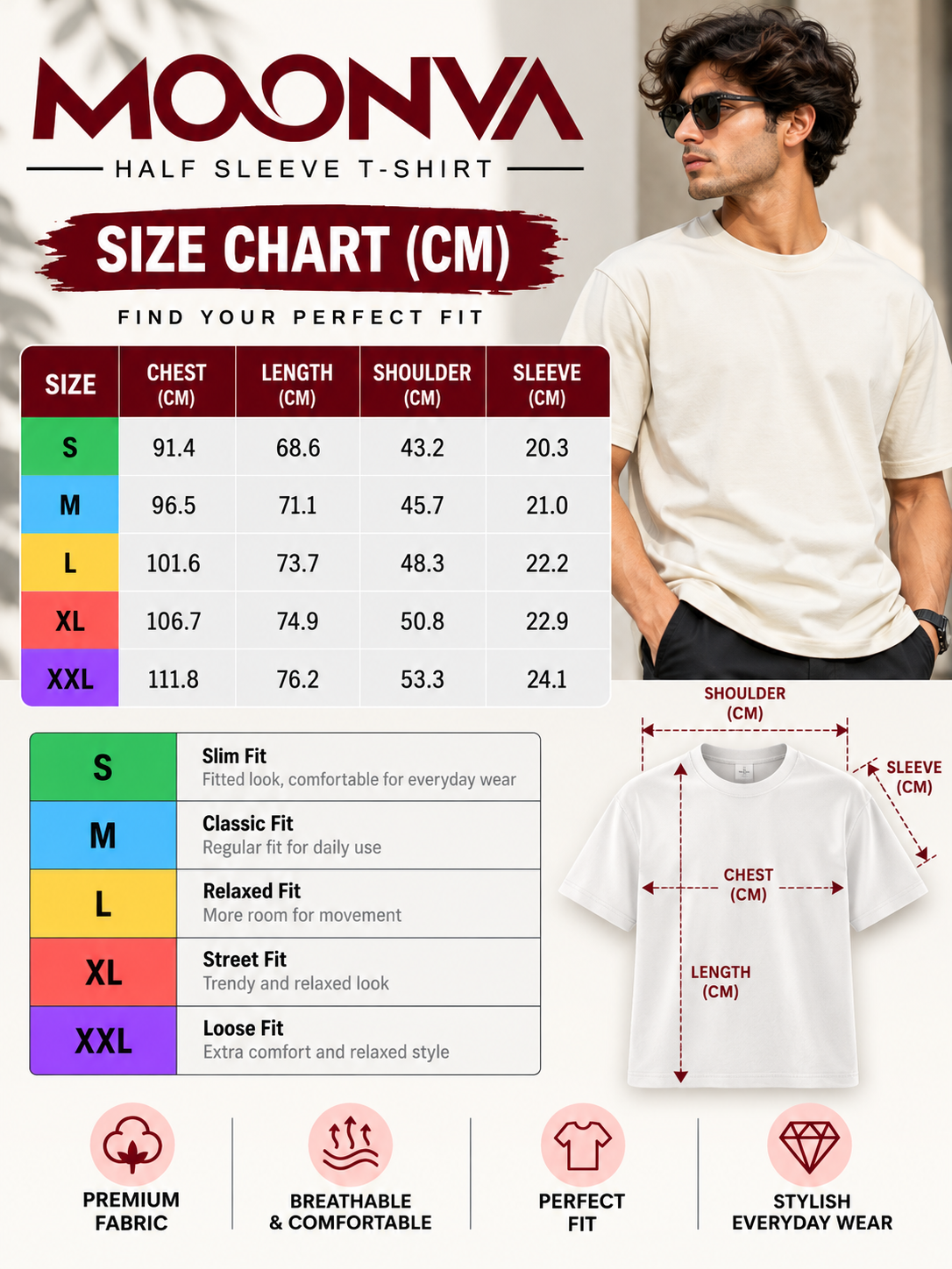 tshirt size