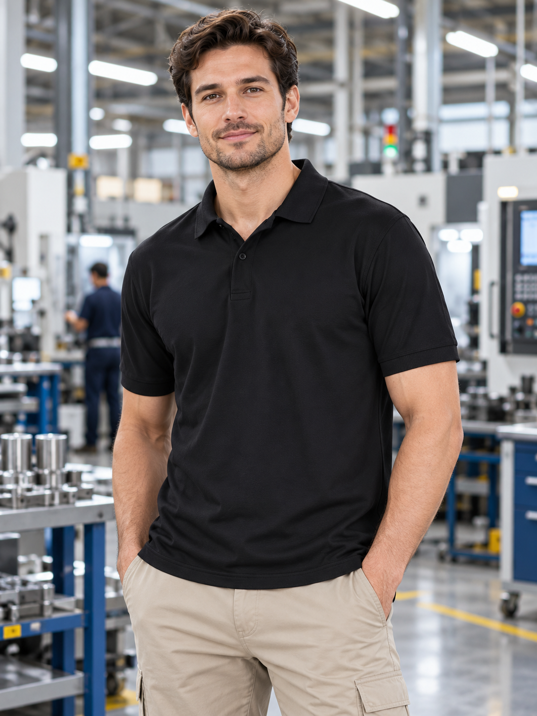 Polo (Polyester)-Black